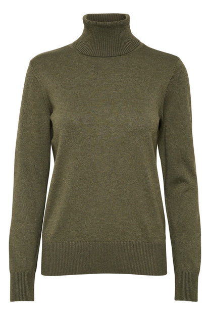 Saint Tropez Mila Rollneck Pullover | Army Green