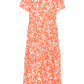 Saint Tropez Eda Short Sleeve Maxi Dress | Tigerlily Porcelain Bloom