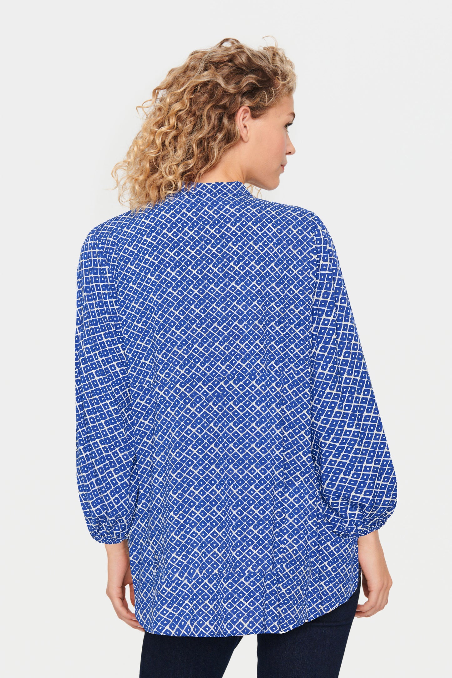 Saint Tropez Palavi Shirt | Surf Blue Tiles