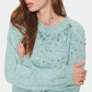 Saint Tropez Barbel Pullover | Blue Surf Melange