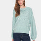 Saint Tropez Barbel Pullover | Blue Surf Melange