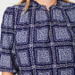 Saint Tropez Desiree Blouse | Patriot Blue Flower Check