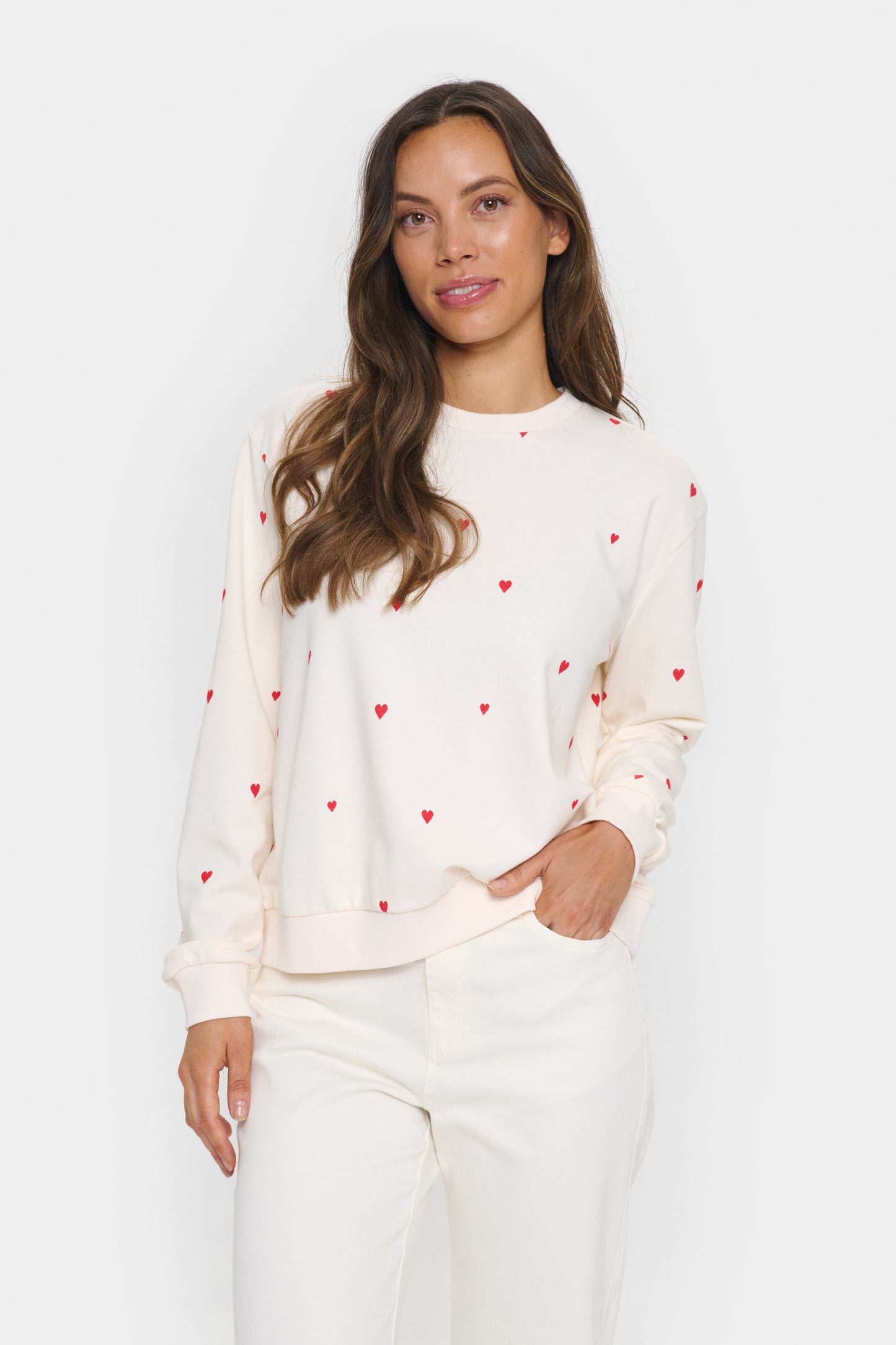 Saint Tropez Dagna Sweatshirt | Ice Flame Hearts