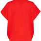 Saint Tropez Mila Round Neck Short Sleeved Pullover | Flame Scarlet