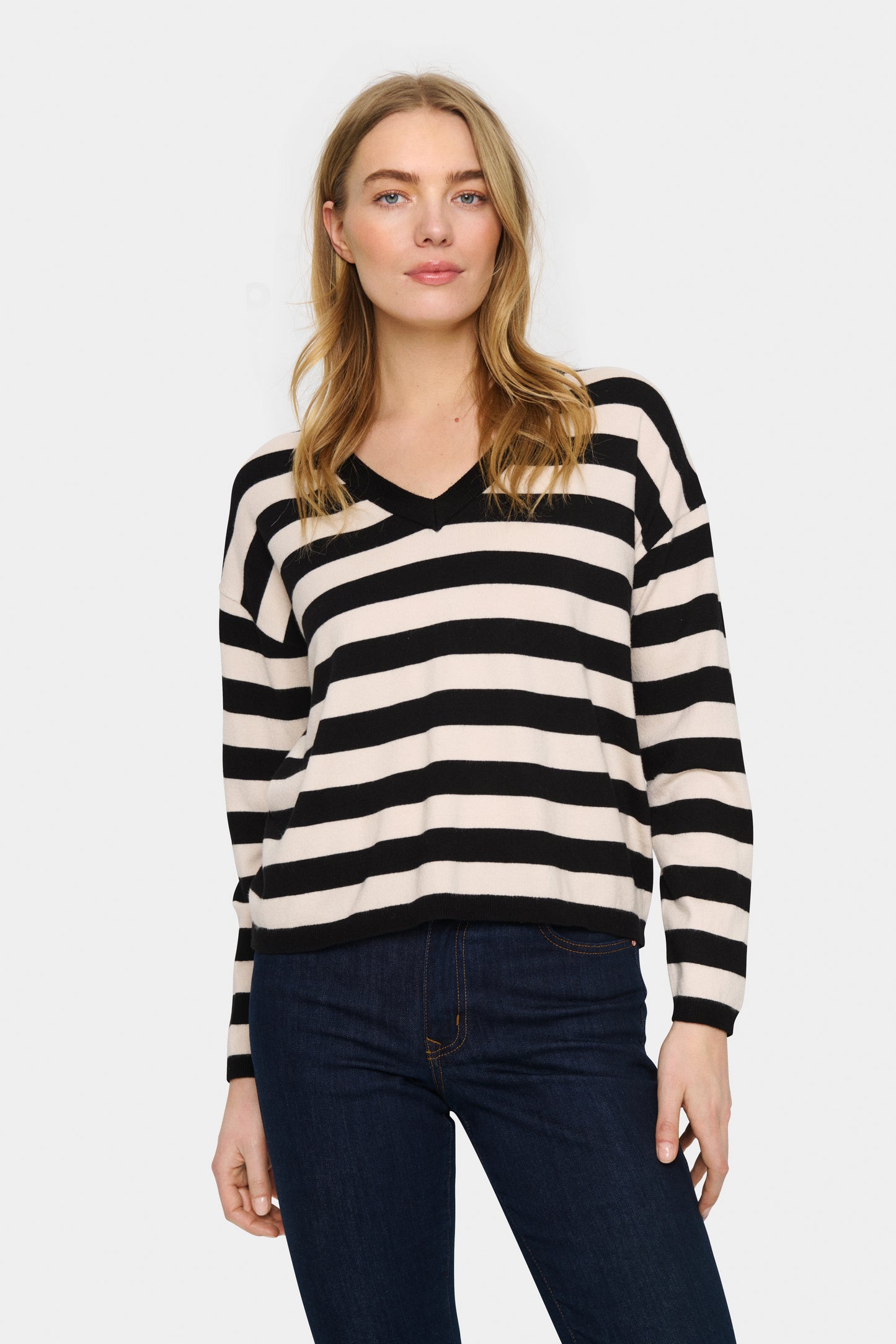 Saint Tropez Fikam V-Neck Pullover