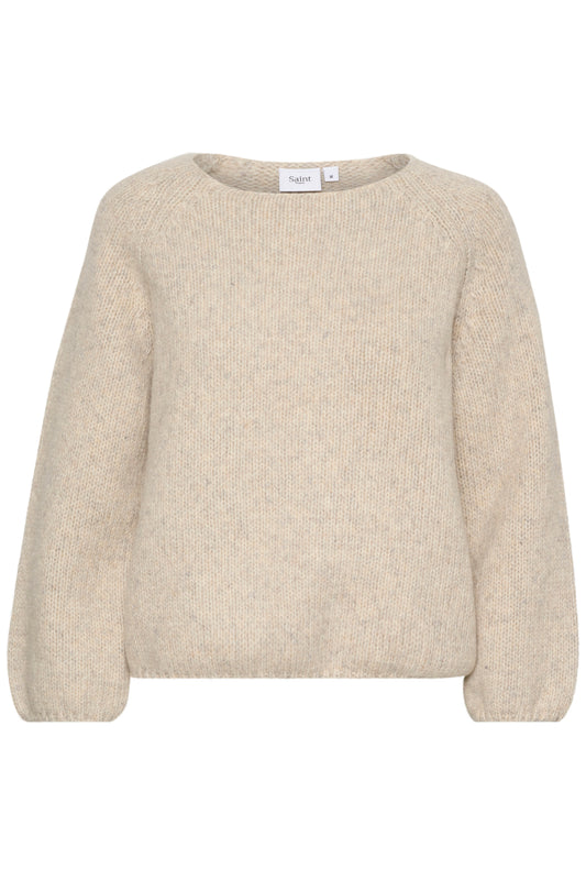 Saint Tropez GaineSZ Wool Pullover in Gray Morn Melange