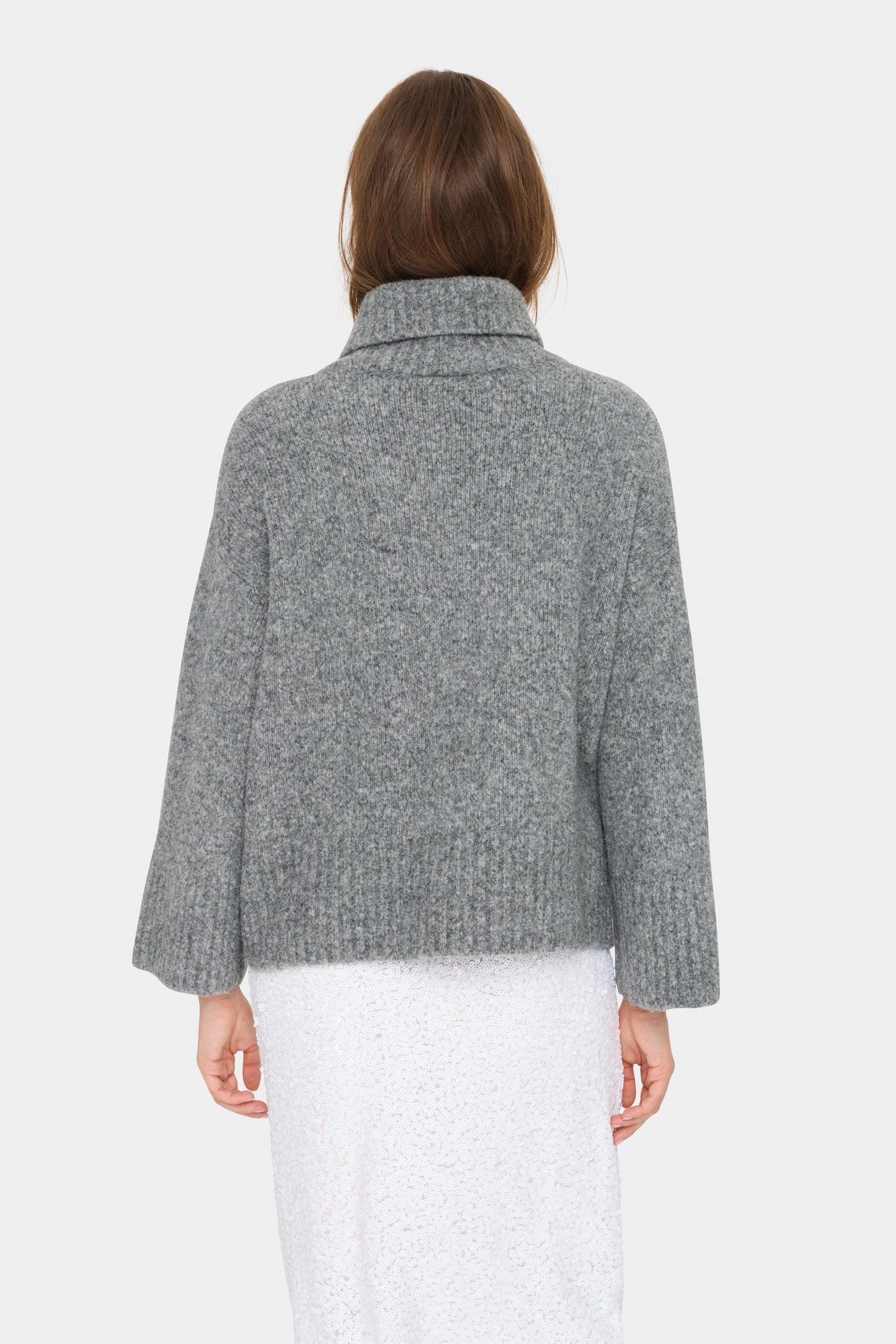 Saint Tropez Gilda Pullover | Mist Grey Melange