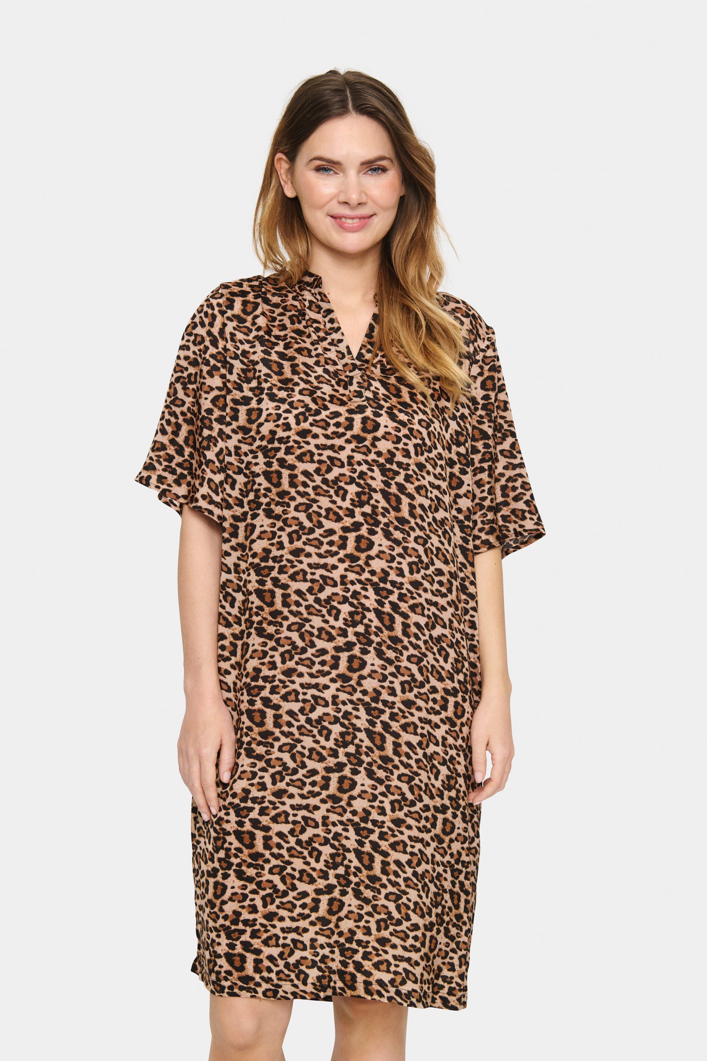 Saint Tropez Evitta Dress | Black Reg Leo