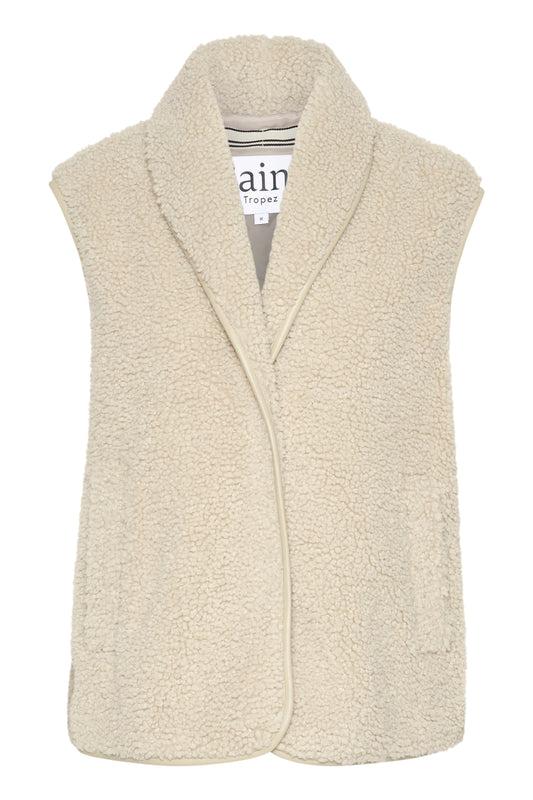 Saint Tropez Ika Teddy Vest | Creme