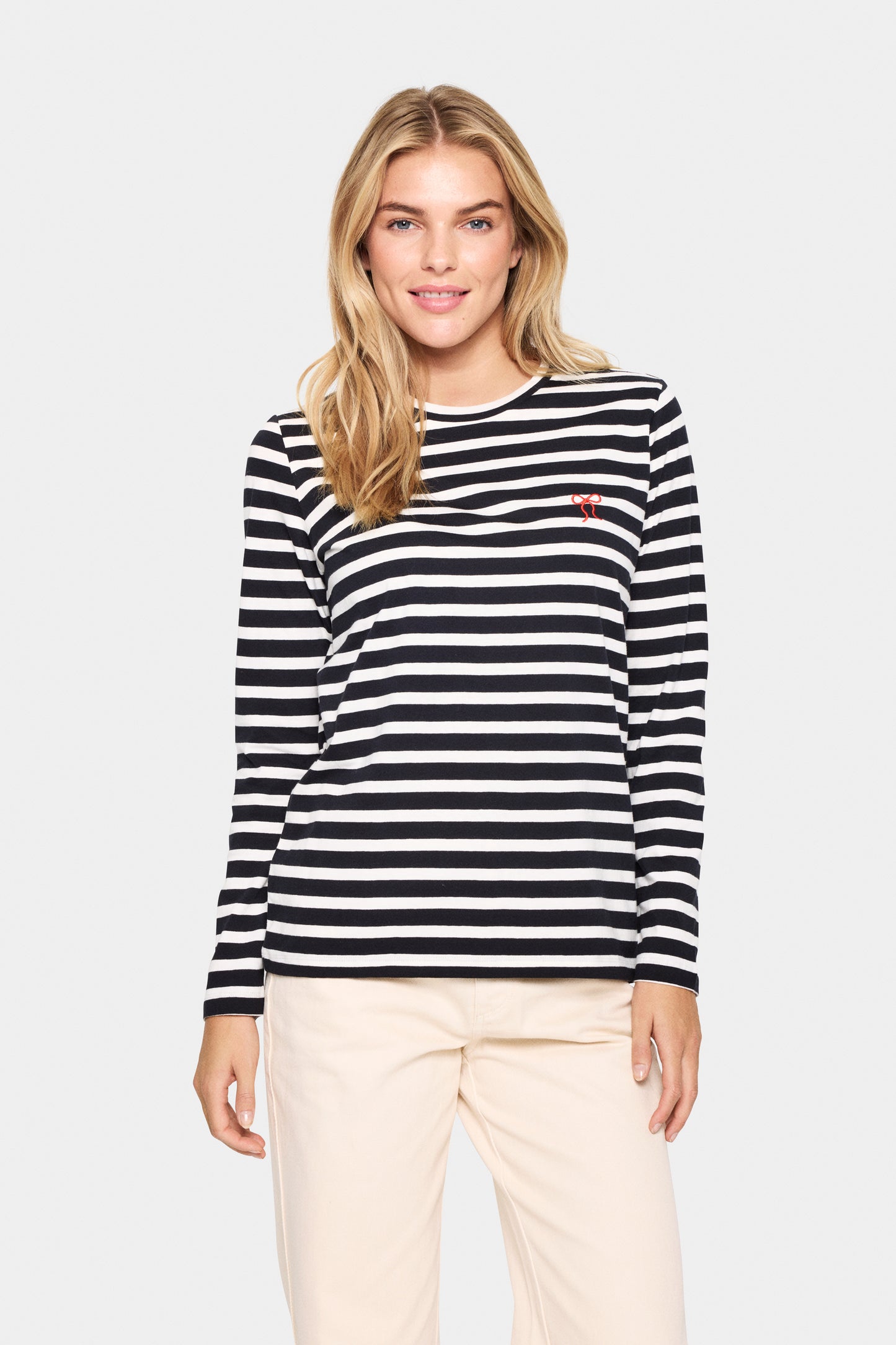 Saint Tropez Idalia Long Sleeve T-Shirt | Black