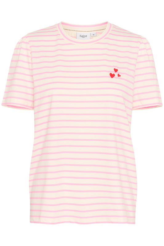 Saint Tropez JuciaSZ T-Shirt | Bonbon White Stripe