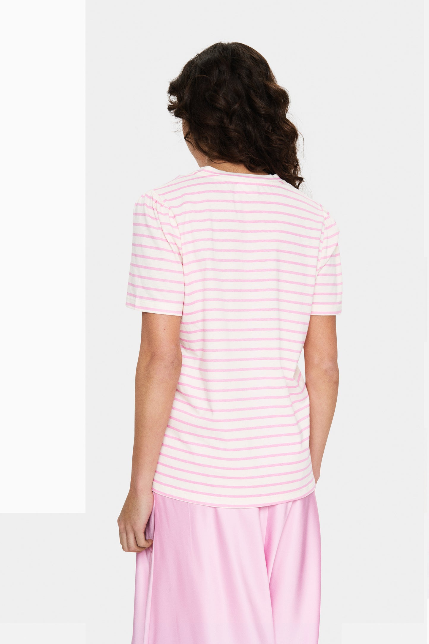 Saint Tropez Jucia T-Shirt | Bonbon White Stripe