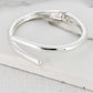 Envy Silver Hinged Bangle