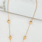 Envy Short Gold Ball Detail Necklace