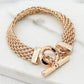 Envy Gold Flat Chain T-bar Bracelet