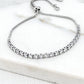 Envy Adjustable Silver Slider Bracelet