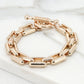 Envy Gold Square Link T-bar Bracelet