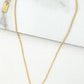 Envy Short Gold Necklace with Crystal Pendant