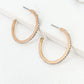 Envy Gold and Diamante Hoop Earring