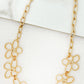 Envy Short Gold Daisy Necklace