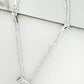 Envy Short Silver Chunky Link T-Bar Necklace