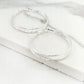 Envy Large Silver Double Hoop Earring