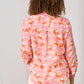 Luella Palma Cotton Printed Pattern Shirt | Pink & Orange