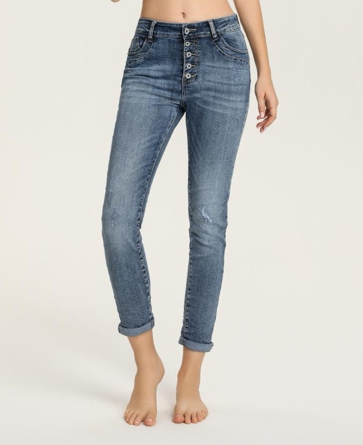 Melly & Co Distressed Denim Jeans