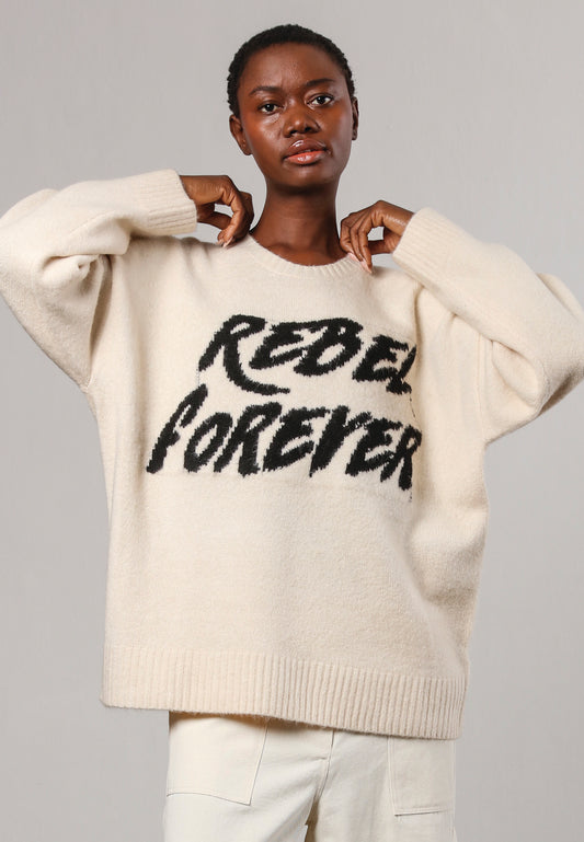 Religion Revolution Jumper | Winter White