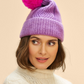 Ingrid Bobble Hat | Grape