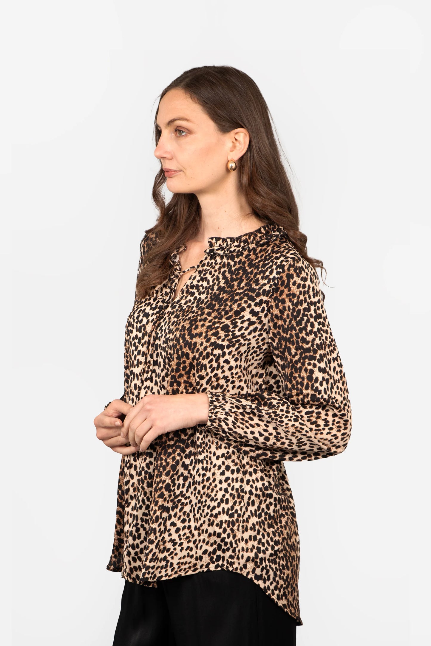 Ava Blouse | Leopard