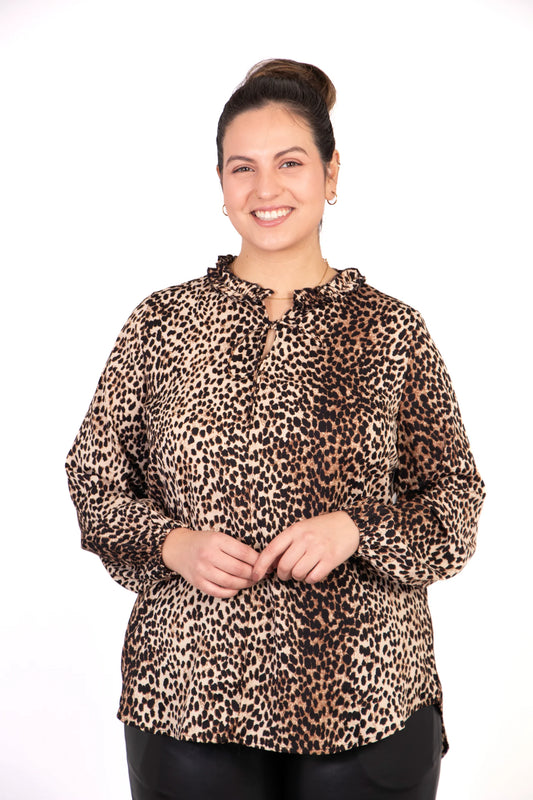 Ava Blouse | Leopard