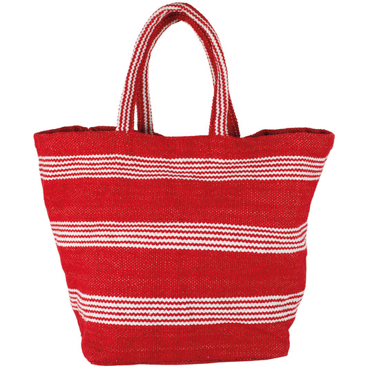 Chunky Cotton Tote Bag | Red