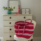 Chunky Cotton Tote Bag | Red