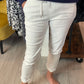 Super stretch white trousers