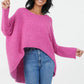 Fortune Oversized Hi-Lo Jumper | Orchid