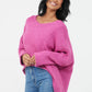 Fortune Oversized Hi-Lo Jumper | Orchid