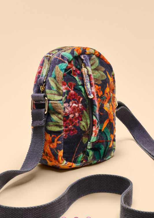 Powder Velvet Crossbody Bag | Botany Bliss