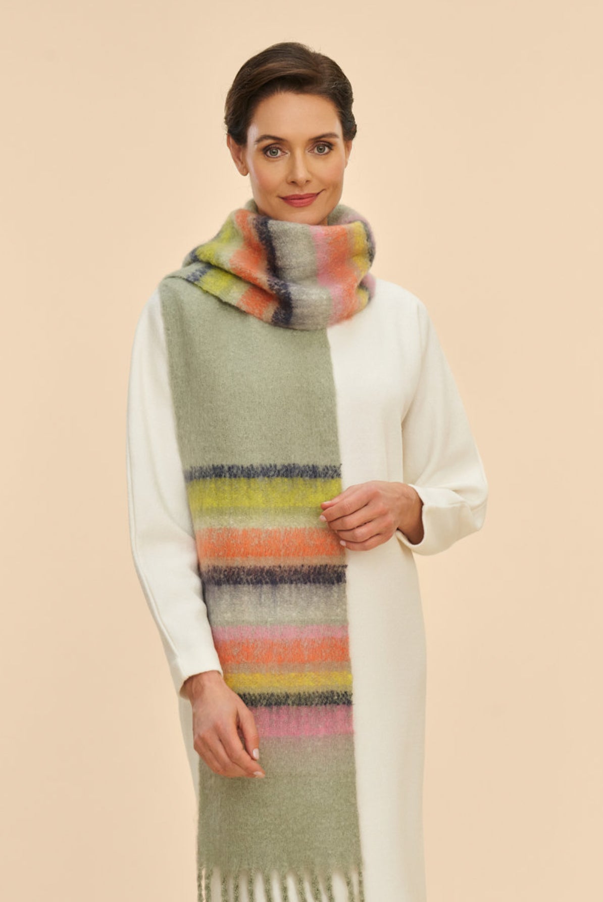 Powder Sammy Cosy Scarf | Moss