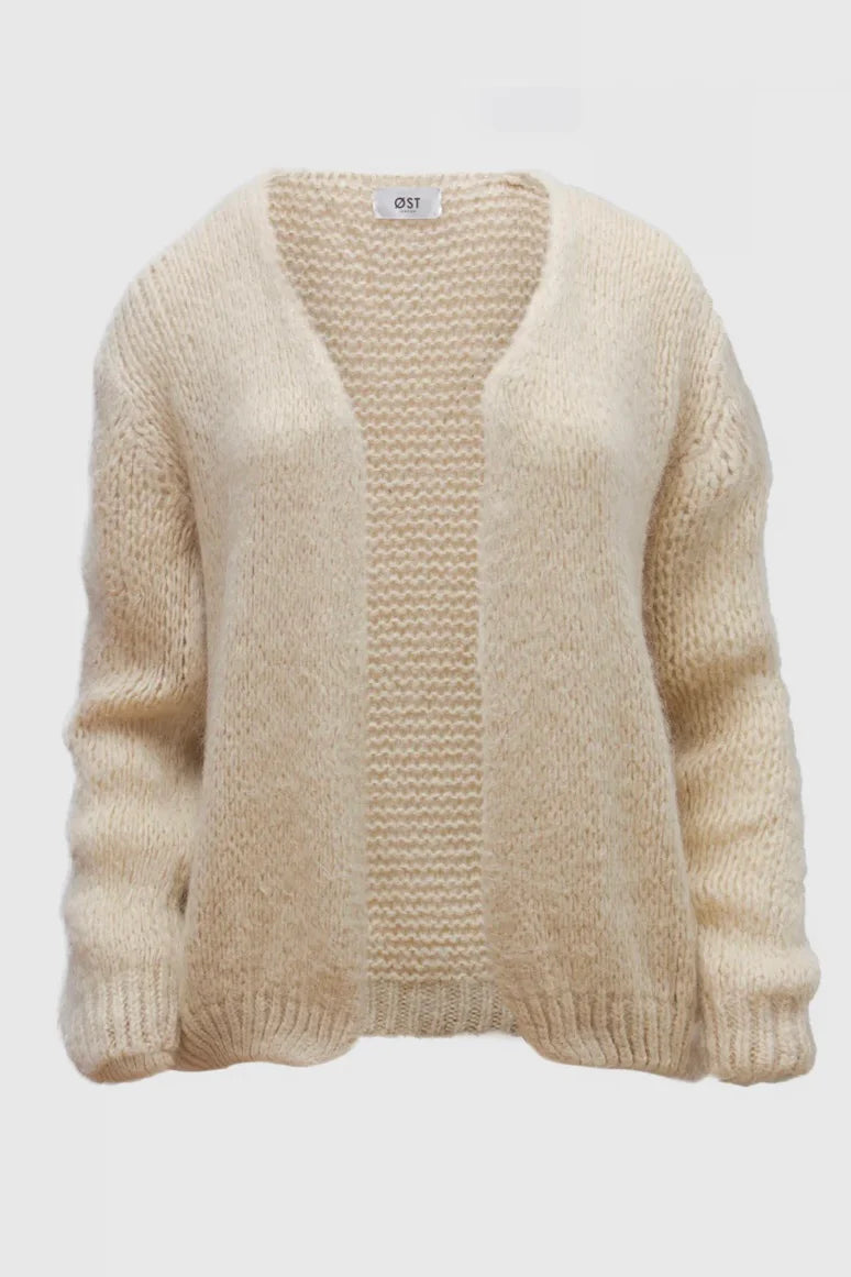 Smila Mohair Blend Cardigan | Cream