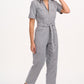 Meredith Boilersuit | Monochrome Stripe