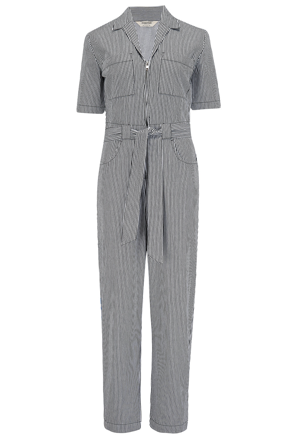 Sugarhill Brighton Meredith Boilersuit | Monochrome Stripe