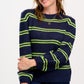 Essie Jumper | Navy Double Stripe