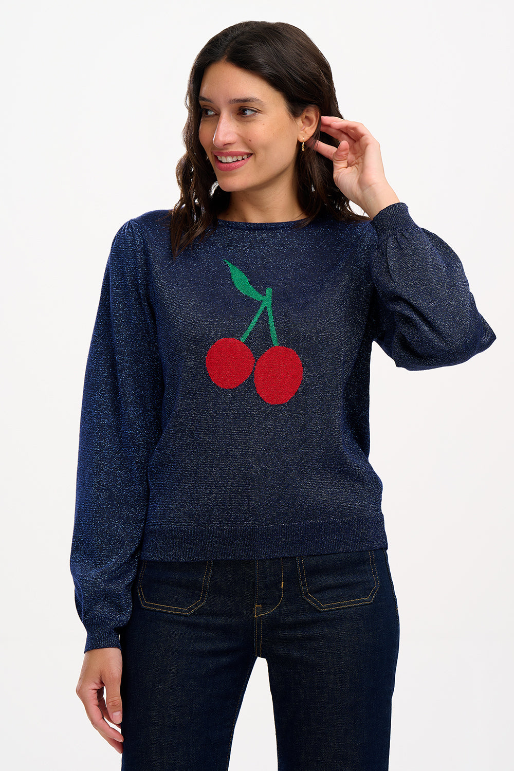 Tiff Jumper | Navy Cherry Good