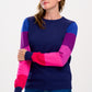 Stacey Jumper | Navy Colour Block