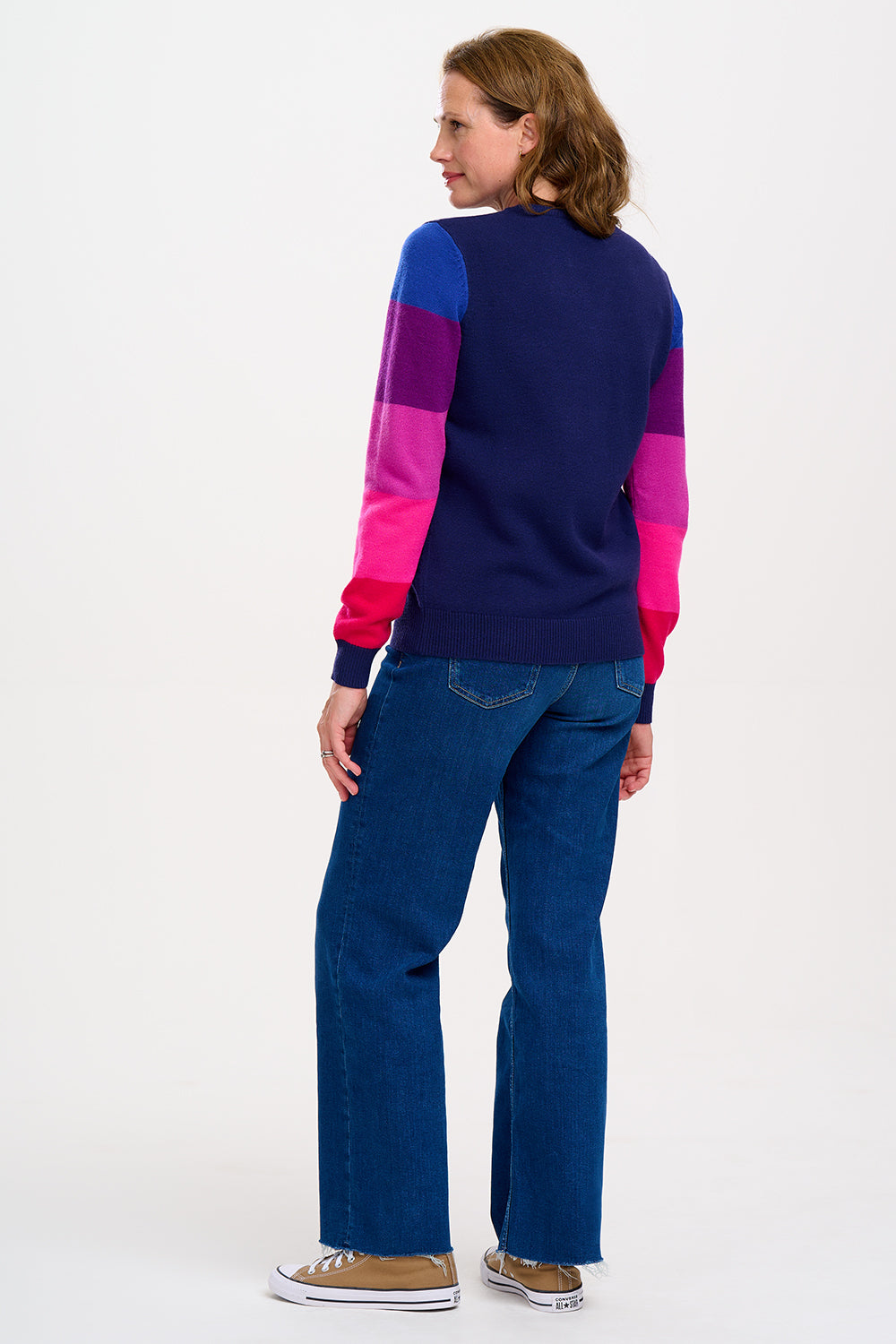 Stacey Jumper | Navy Colour Block