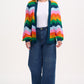 Bella Cardigan | Multi Rainbow Waves