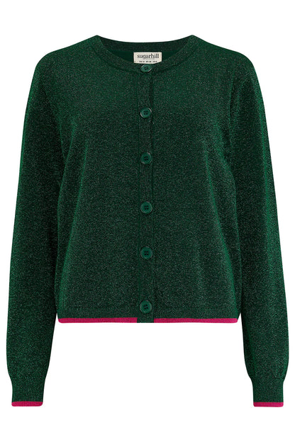 Sugarhill Brighton Ophilia Cardigan | Green Sparkle