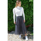 Tulle Layer Skirt | Charcoal Grey