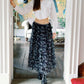 Tulle Layer Skirt | Navy Camo Print